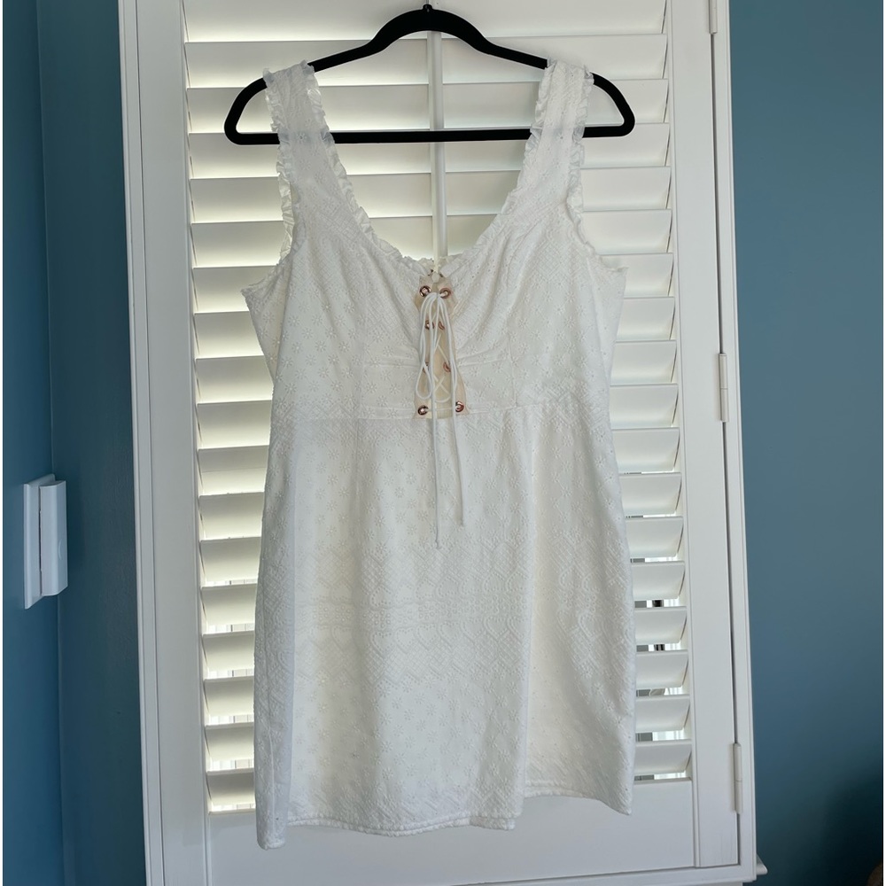 For Love and Lemons White Mini Dress